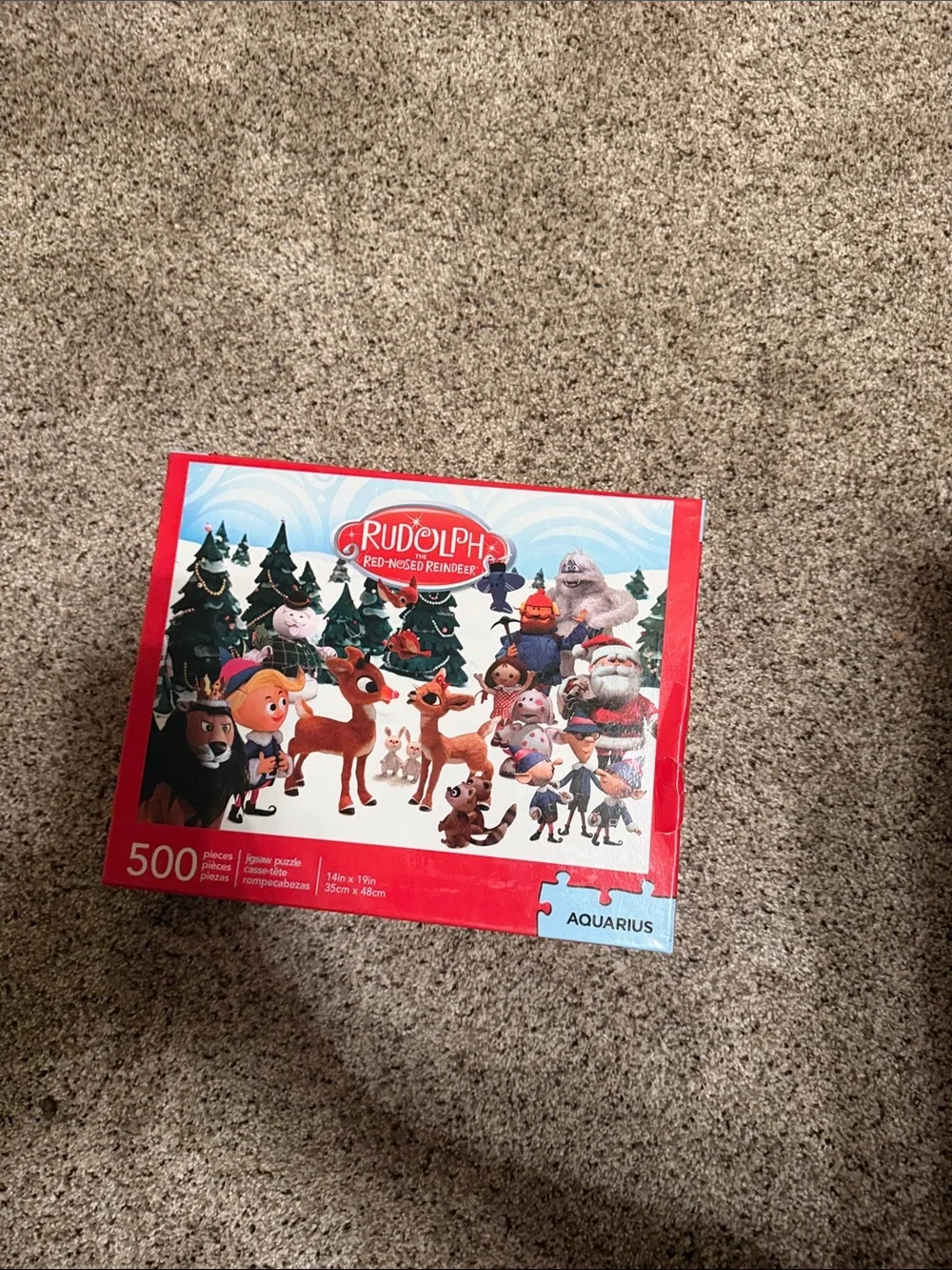 Rudolph 500-Piece Jigsaw Puzzle - Red Box
